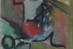 Abstrakte-Komposition-Aquarell-auf-Buettenpapier-46x36-1958-verkauft-signiert-Herbert-Oed
