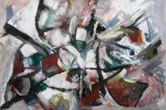 Abstrakte-Komposition-rosa-Mischtechnik-50x70-1963