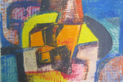 Abstraktion-IV-Tempera-29x38-1958-signiert