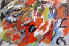 Abstraktion-in-Rot-Tempera-50x75-1960-ausgestellt HdK 1074