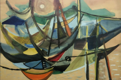Schiffe-im-Hafen-Aquarell-53x75-1954