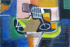 Abstraktes-Stillleben-Tempera-42x55-1957