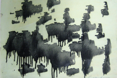 Lauftechnik-auf-Lindgruen-II-Aquarell-30x42-1958