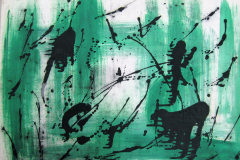 Tachismus-auf-gruen-Mischtechnik-50x70-1959