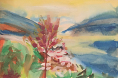 4-Baum-im-Bergtal-Aquarell-25x37-1961