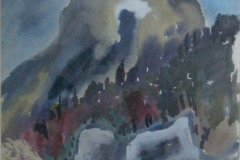 8-Berg-in-Oesterreich-Tempera-78x50-1959-verkauft in Oed