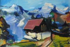11-Berghuette-in-Tirol-Oel-auf-Leinwand-80x100-1967