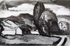 15-Berglandschaft-Oel-auf-Platte-1955-verkauft