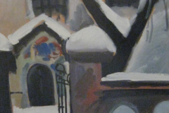 28-Garmisch-St.-Martin-Kapelle-Tempera-75x50-1956-verkauft in Oed