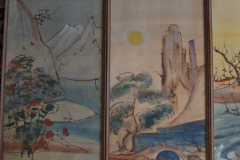 35-Japanisches-Quadrichon-links-Tempera-Pinselzeichnung-2x50x27-1957-verkauft in Obing