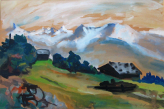 49-Oberbayerische-Landschaft-Tempera-50x75-1965