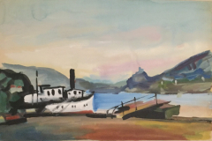 54-Schreckenstein-an-der-Elbe-II-Aquarell-50x75-1962