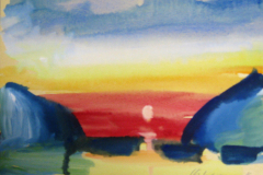 56-Sonnenuntergang-Aquarell-25x33-1955
