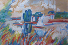 63-Wannsee-Tempera-auf-Karton-75x95-1955