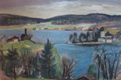 Seeon-vom-Weinberg-Tempera-40x58-1949-verkauft in Bergham