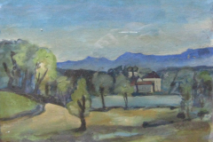 Seeon-vom-Weinberg-aus-Mischtechnik-auf-Karton-30x40-1957