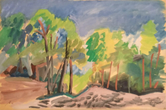 Baumlandschaft-bei-Aix-en-Provence-Tempera-50x75-1965