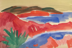 Esterell-suedfranzosische-Riviera-Aquarell-50x75-1965