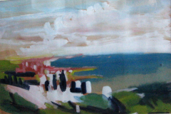 Riviera-France-Tempera-50x70-1965-verkauft