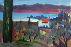 Am-Gardasee-Tempera-29x42-1955