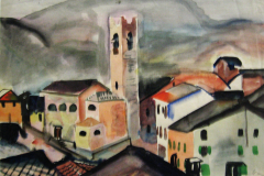 Bergdorf-bei-Trient-Tempera-43x62-1952