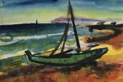 Boot-bei-Riccione-Aquarell-43x56-1963