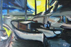 Boote-am-Abend-Oel-auf-Leinwand-80x120-1967