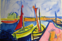 Boote-im-Hafen-Aquarell-44x58-1956