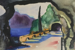 Gardasee-Aquarell-31x44-1952-verkauft