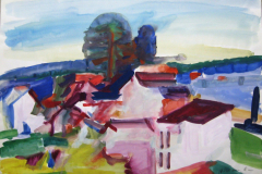 Haeuserskizze-Aquarell-45x62-1953