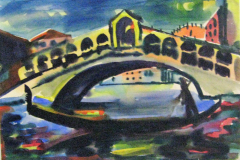 Venedig-Rialto-Bruecke-Aquarell-40x57-1955