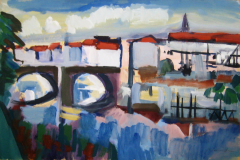 Flusslandschaft-in-Oberitalien-Tempera-50x70-1965