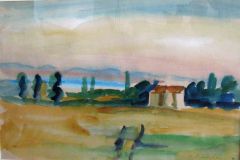 Lago-di-Trasimeno-Italien-Tempera-50x70-1967-verkauft