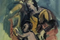 Madonna-mit-Kind-Aquarell-und-Pinselzeichnung-24x18-1949
