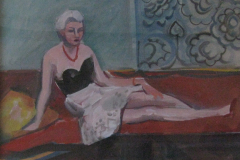 Mutter-Schwarz-Tempera-45x60-verkauft in Obing