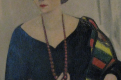 Partrait-Maria-Schwarz-Oel-auf-Leinwand-80x60-1954-verkauft in Obing