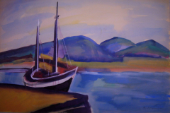 Spanien-Das-Schiff-Tempera-50x75-1958