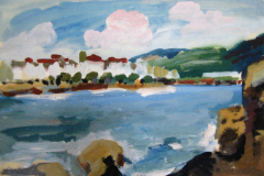 Spanische-Kueste-Tempera-39x56-1958
