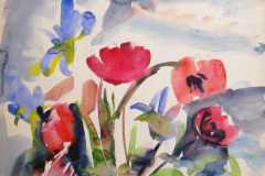 Tulpen-Skizze-Aquarell-75x50-1953