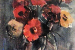 Tulpen-Tempera-1965-verkauft Gunilde