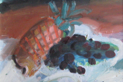 Ananas-mit-Trauben-Oel-auf-Leinwand-40x50-1958