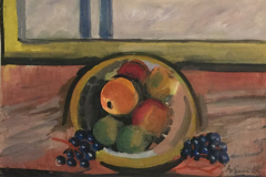 Apfelstillleben-mit-Trauben-Tempera-47x65-1961