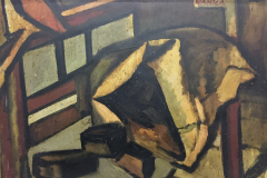 Stillleben-mit-Kohlensack-Oel-auf-Platte-70x95-1946