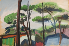 Puccini-italienische-Riviera-Tempera-50x75-1965